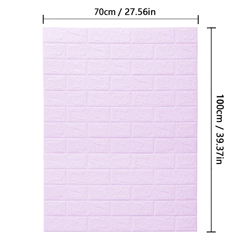 3D Brick Wallpaper Foam Wall Sticker