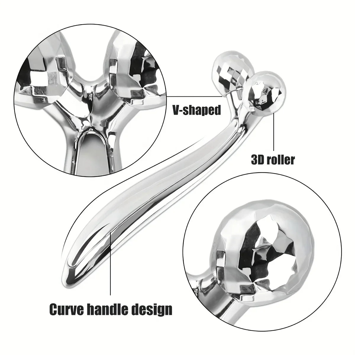 Y Shape 360 Rotate 3D Roller Massager
