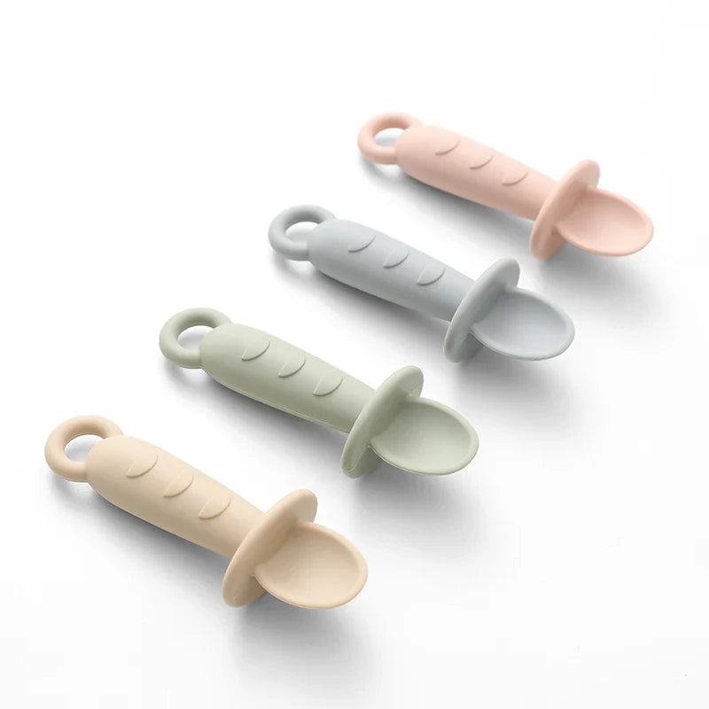 Baby Silicone Self Feeding Spoon