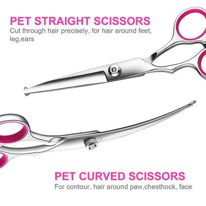 Dog Premium Titanium Coated Grooming Scissor