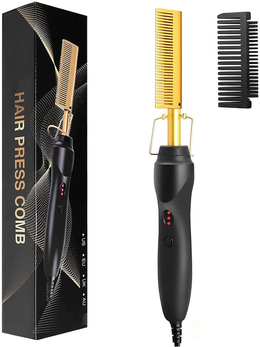 Electric 2 in1 Hot Comb Hair Straightener Comb