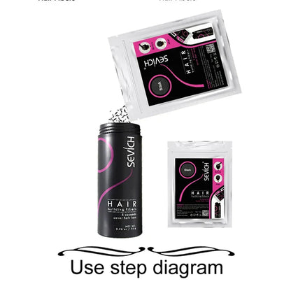 Instant Hair Growth Fiber Powder