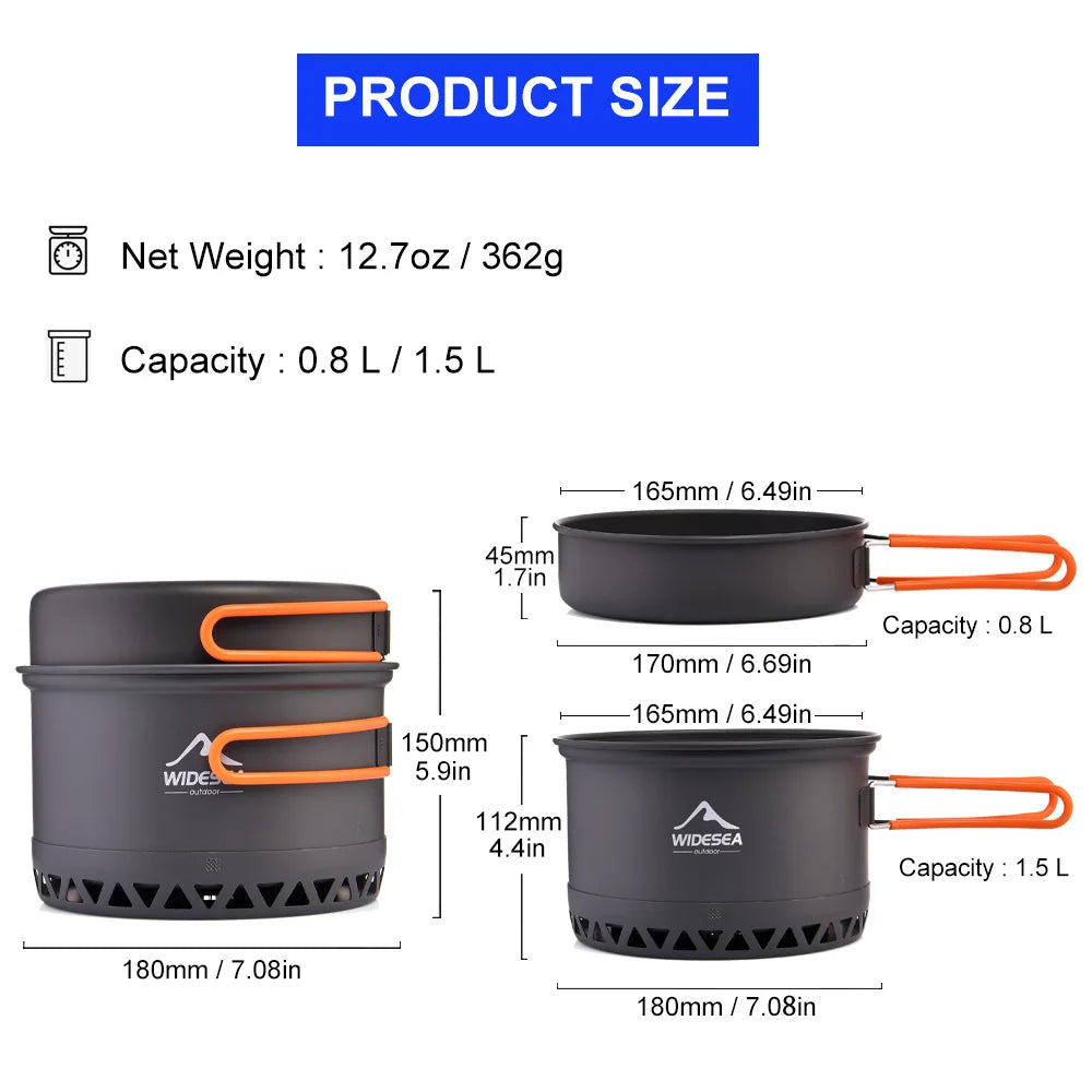 Outdoor Camping Cookware Cooking Set