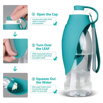 Dog Portable Silicone Travel Water Bottle
