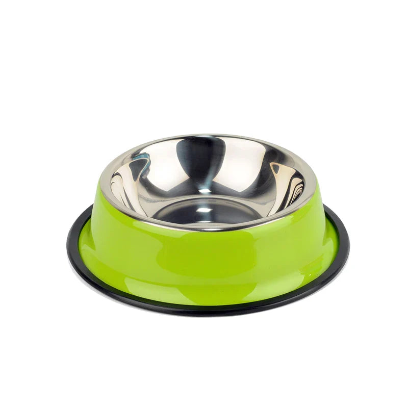 Dog Lovely Steel  Water Drink Dishes Bowl