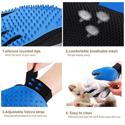 Pet Silicone Grooming Gloves