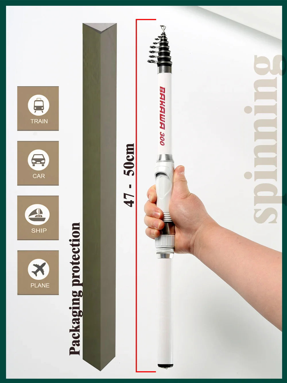 Portable Telescopic Carbon Fiber Fishing Rod