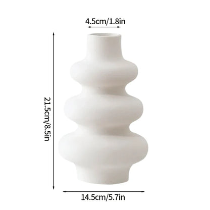 Imitation Ceramic Flower Bottle Nordic Vase