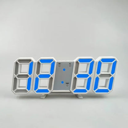 3D LED Digital Alarm Wall Clock