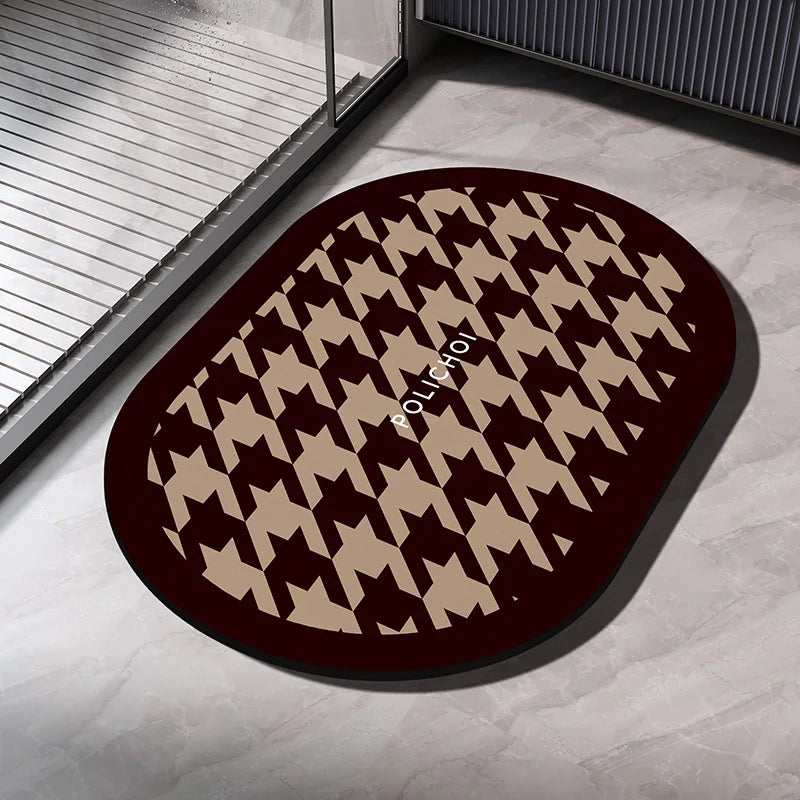 Quick Dry Bathroom Absorbent Anti Slip Floor Mat