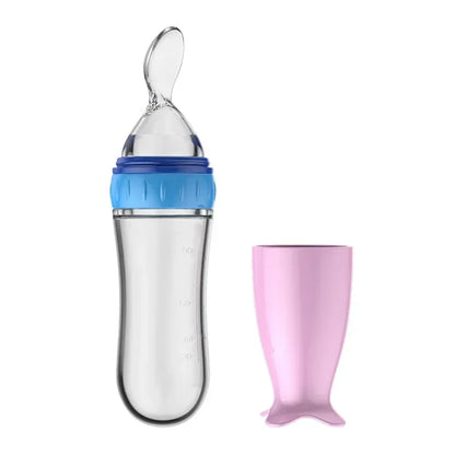 Baby Silicone Squeeze Feeding Spoon