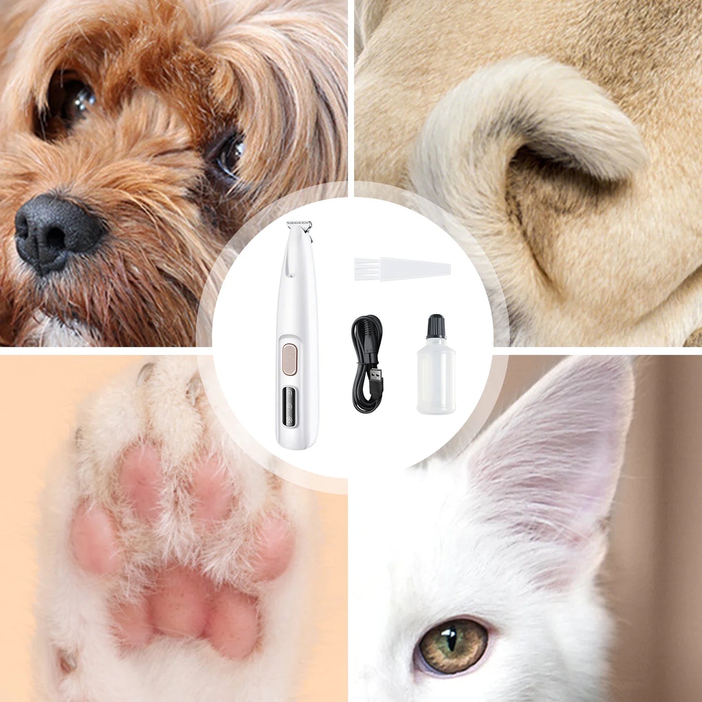 Pet  LED Light Rechargeable Paw Trimmer