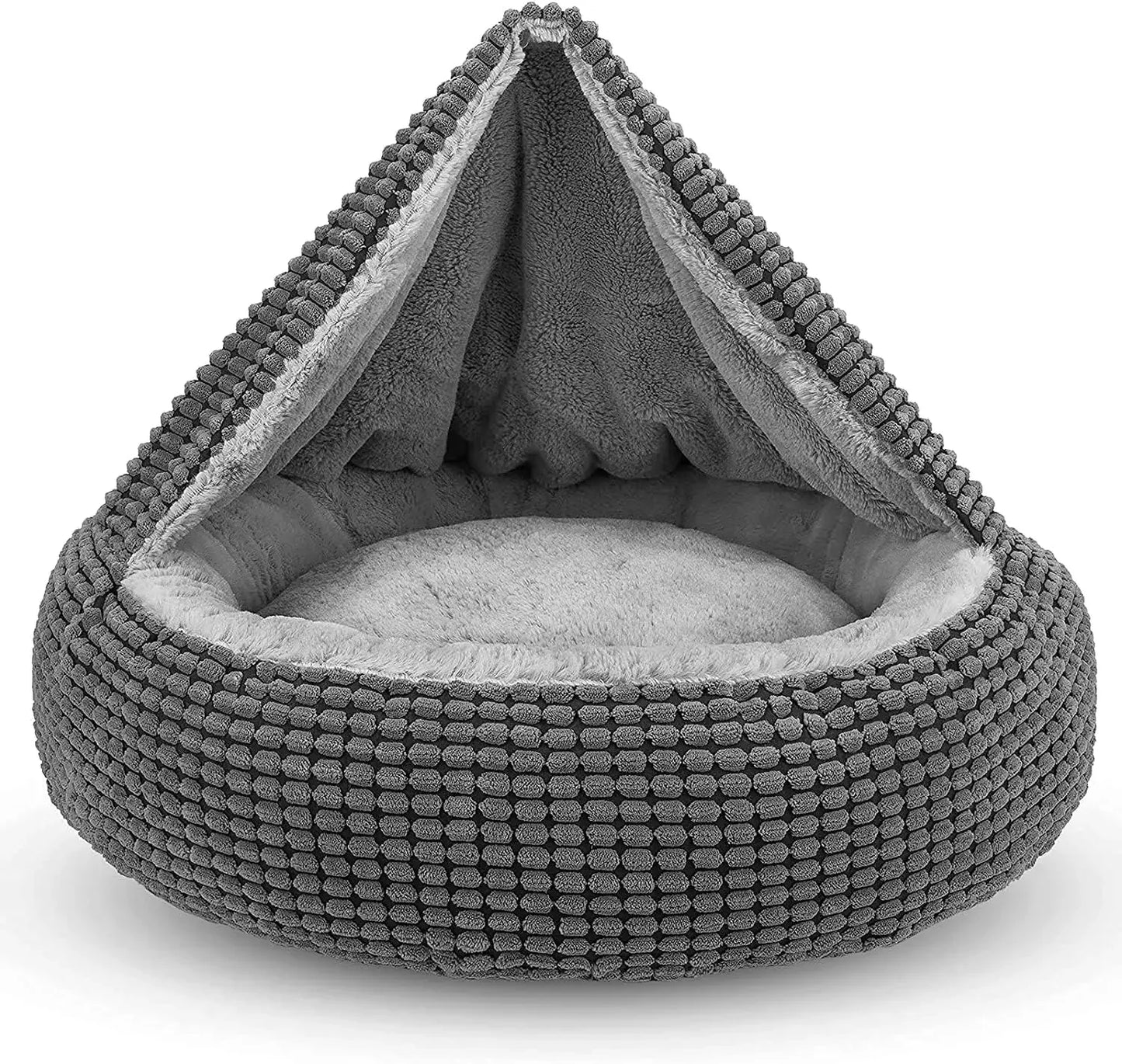 Bed Soft Plush Cozy Attached Blanket Bed
