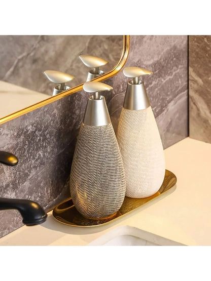 Retro Style Ceramic Push-Type Soap Dispenser