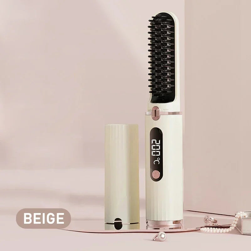 Wireless Electric Heating Straight Hair Comb