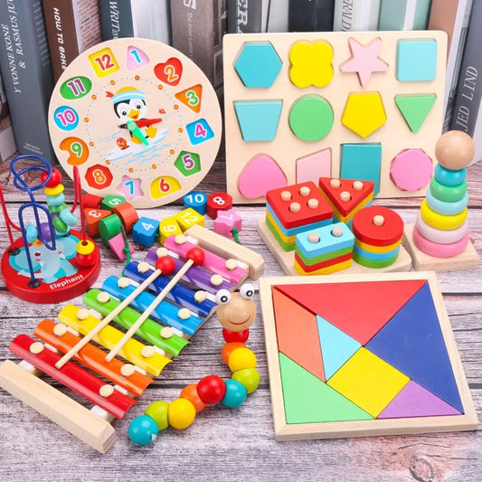 Baby Wooden Colorful  Educational Toy