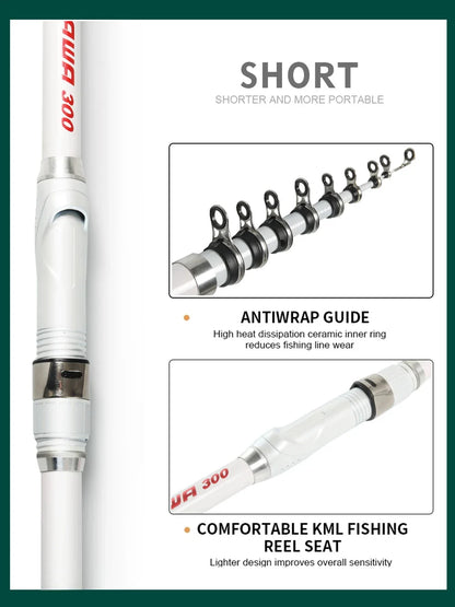 Portable Telescopic Carbon Fiber Fishing Rod