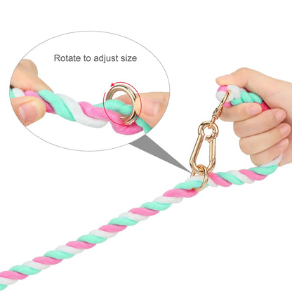 Pet Macaron Collar & Leash Set