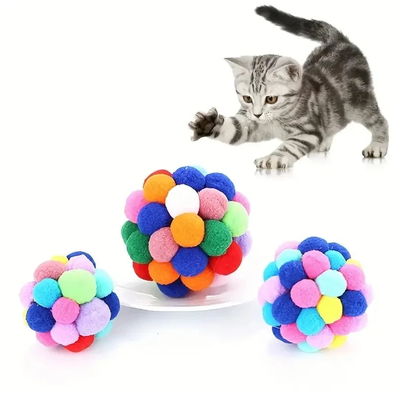 Cat Plush Elastic Ball Toy