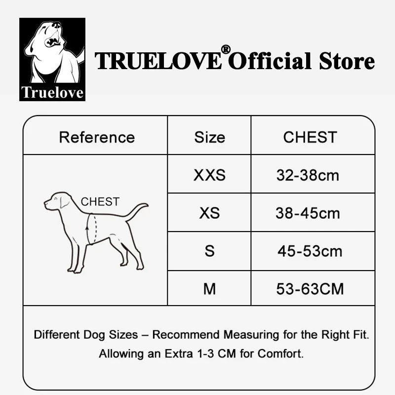 Dog Truelove Floral Printing Mesh Harness