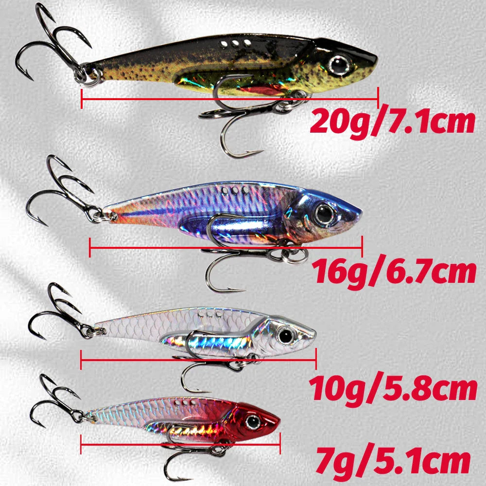 Metal Sinking Blade Treble Hook