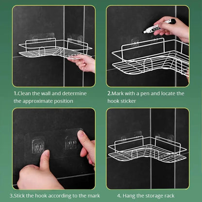 Wall Mounted Bathroom Storage Rack