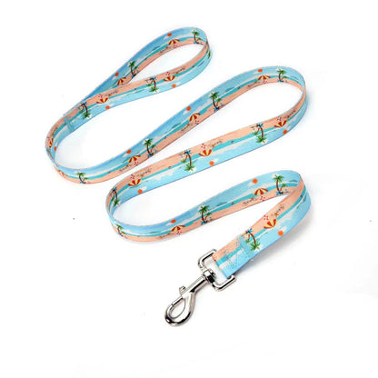 Pet Style Striped Forest Pattern Collar Leash