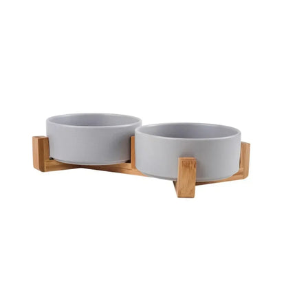 Dog Wooden Frame Protection Cervical Bowl