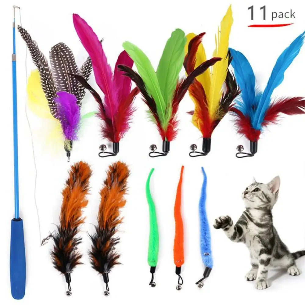 Cat Replacement Feather Toy Set