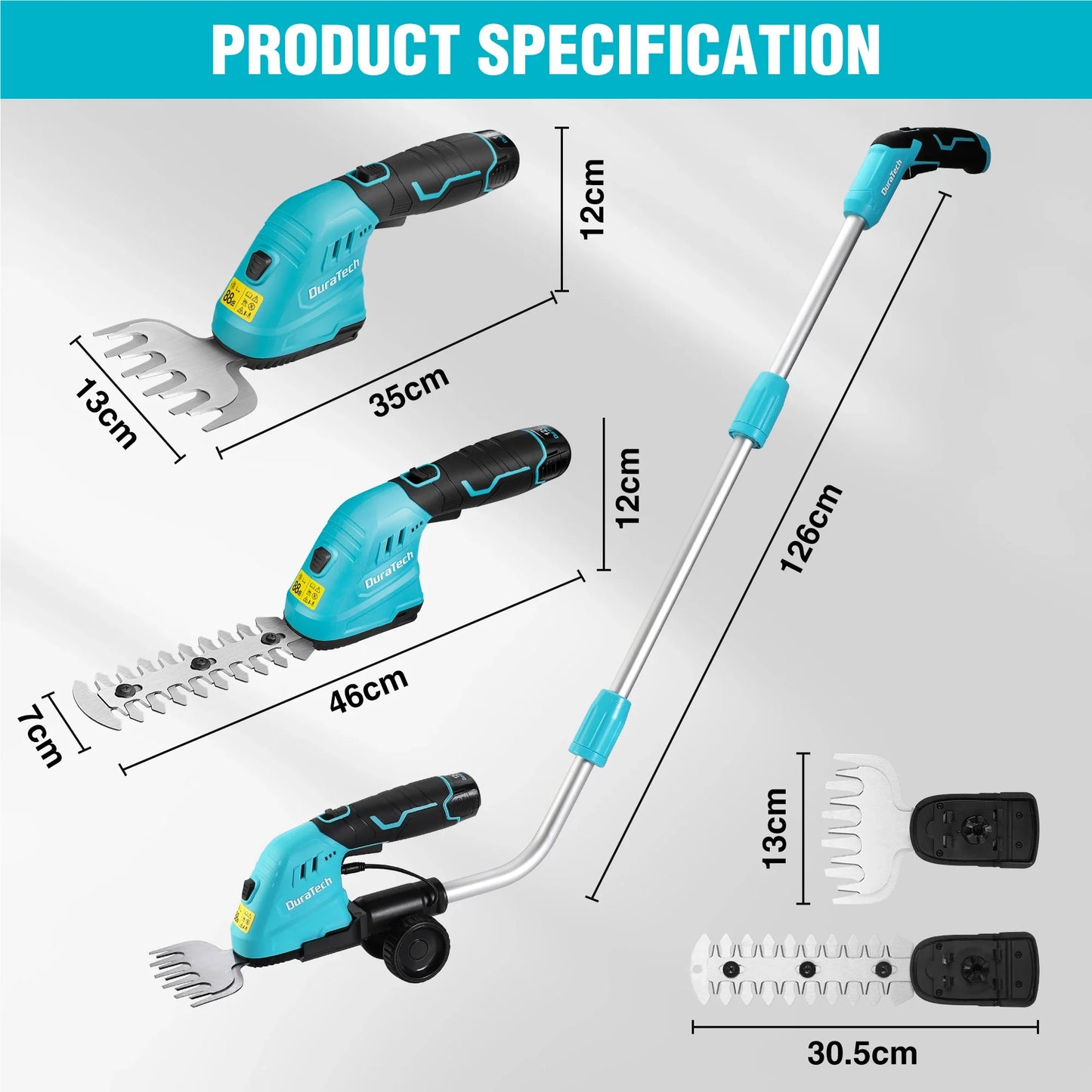 Garden 2-in-1 Cordless Grass Shear Tool