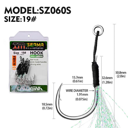Metal Jig Tail Assist Fishing Hook