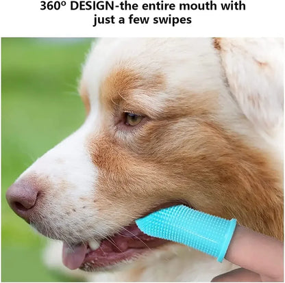 1PC Dog Super Soft Pet Finger Toothbrush
