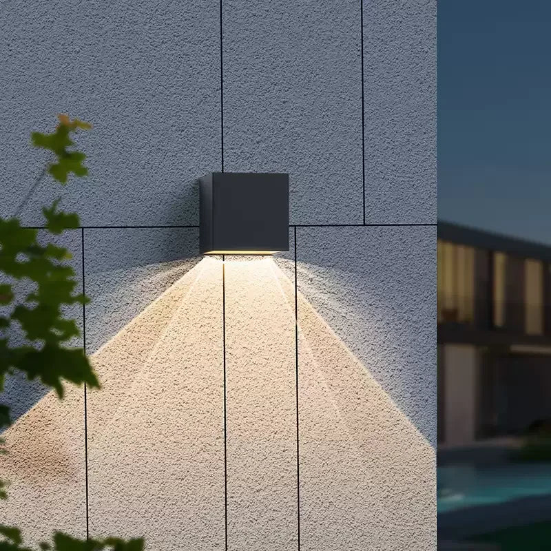 RGB LED Outdoor Waterproof Solar Wall Light