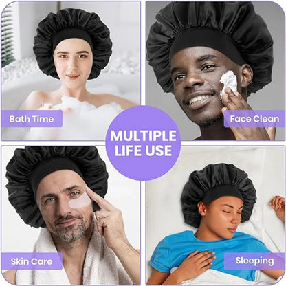 Elastic Satin Sleeping  Hair Bonnet