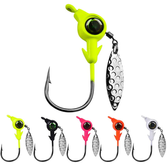 3pcs Jig Fishing Rotating Hook