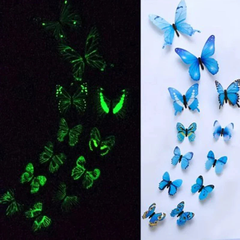 3D Luminous Butterfly Creative Wall Sticker