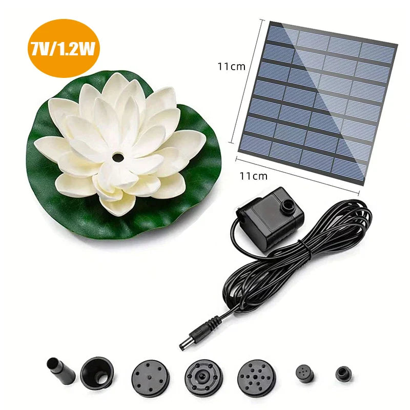 Outdoor Solar Bird Bath Fountain Pump