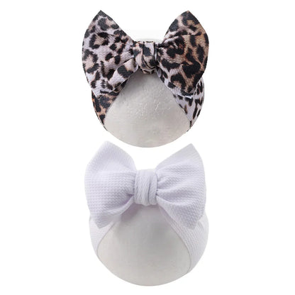 Baby Lepoard Flower Pirnt Bullet Headband