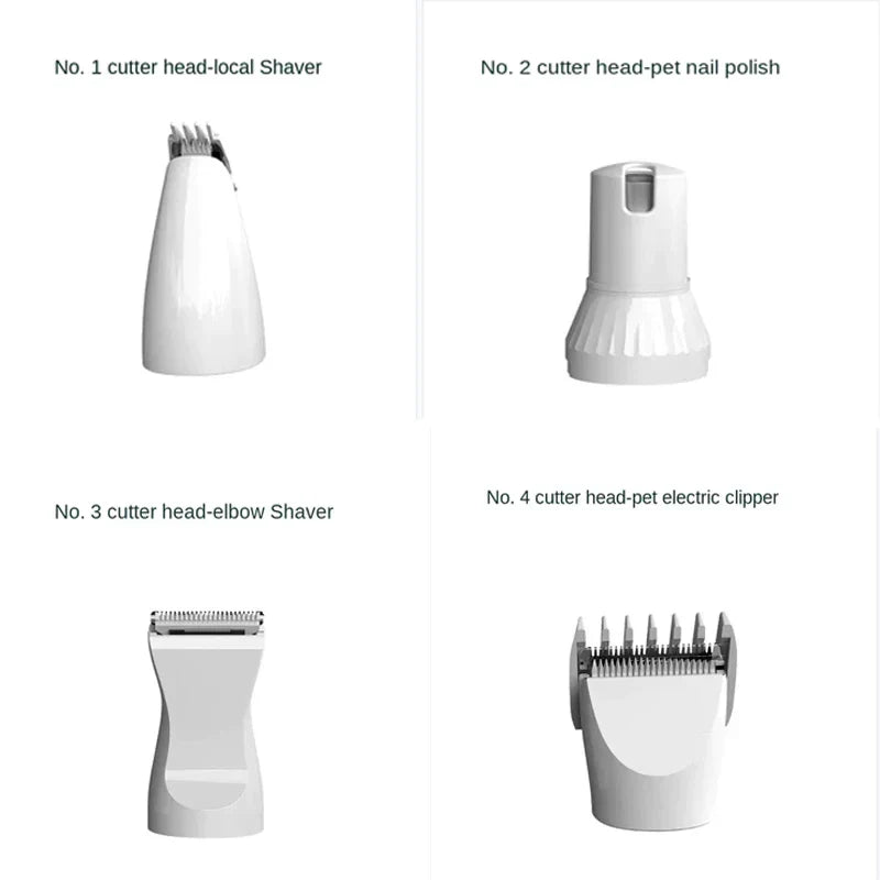 Pet Rechargeable 4-In-1 Grooming Care Set