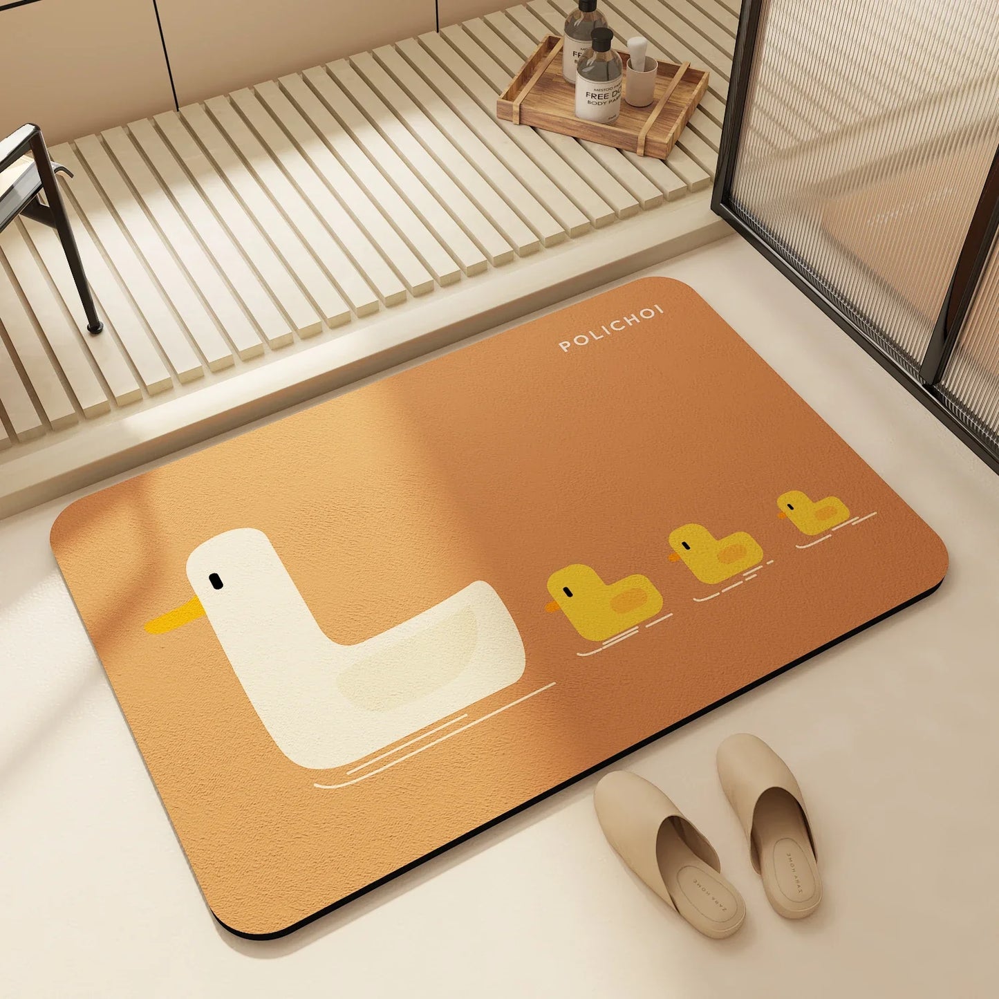 Quick Dry Bathroom Absorbent Anti Slip Floor Mat