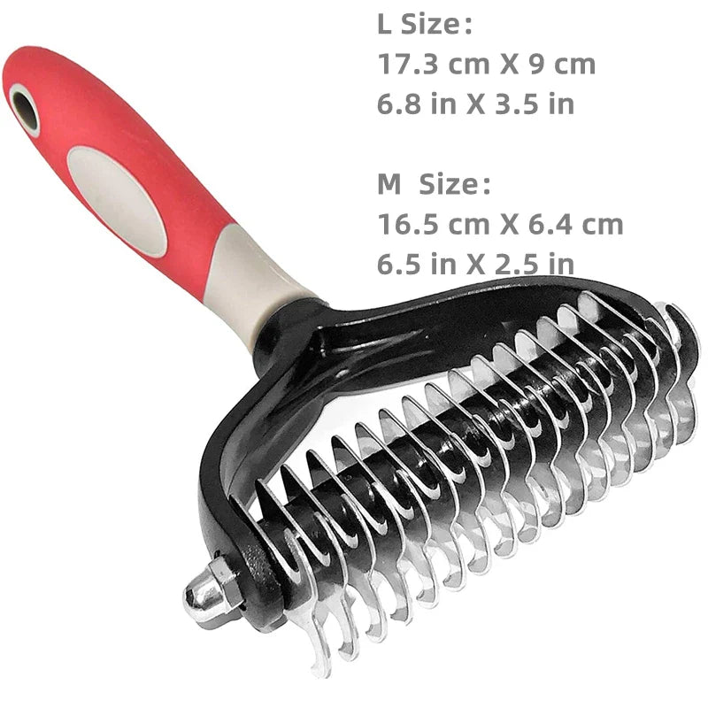 Pets Two-Sided Shedding Grooming Brush