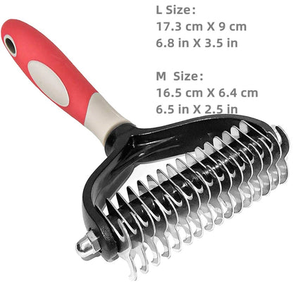 Pets Two-Sided Shedding Grooming Brush