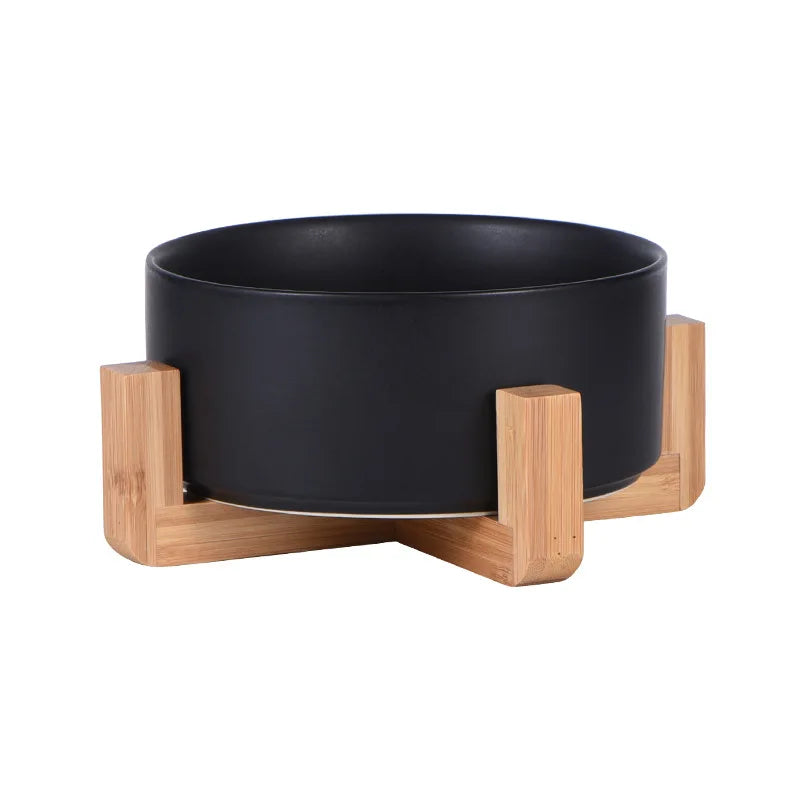 Dog Wooden Frame Protection Cervical Bowl