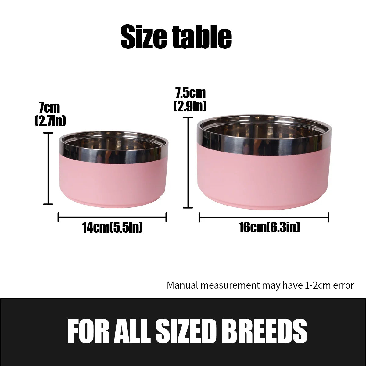 Pet Stainless Steel Fashionable Plain Bowl