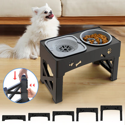 Pet 3 In 1 Foldable Double Bowl