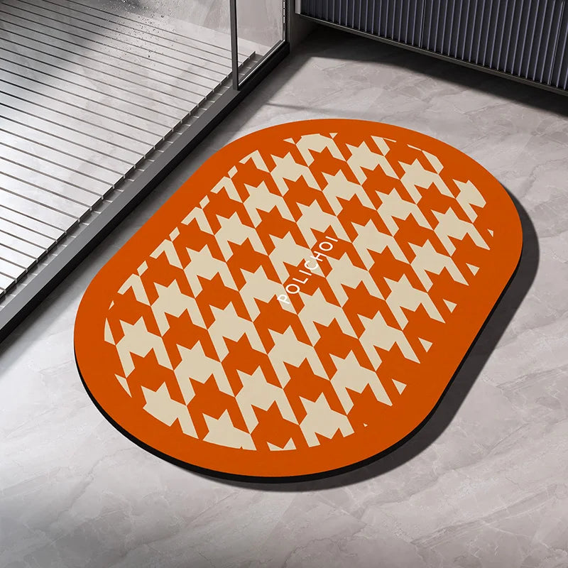 Quick Dry Bathroom Absorbent Anti Slip Floor Mat