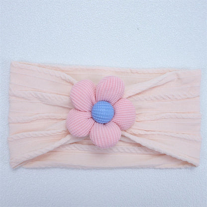 Baby Soft Elastic  Flower Nylon Hairband