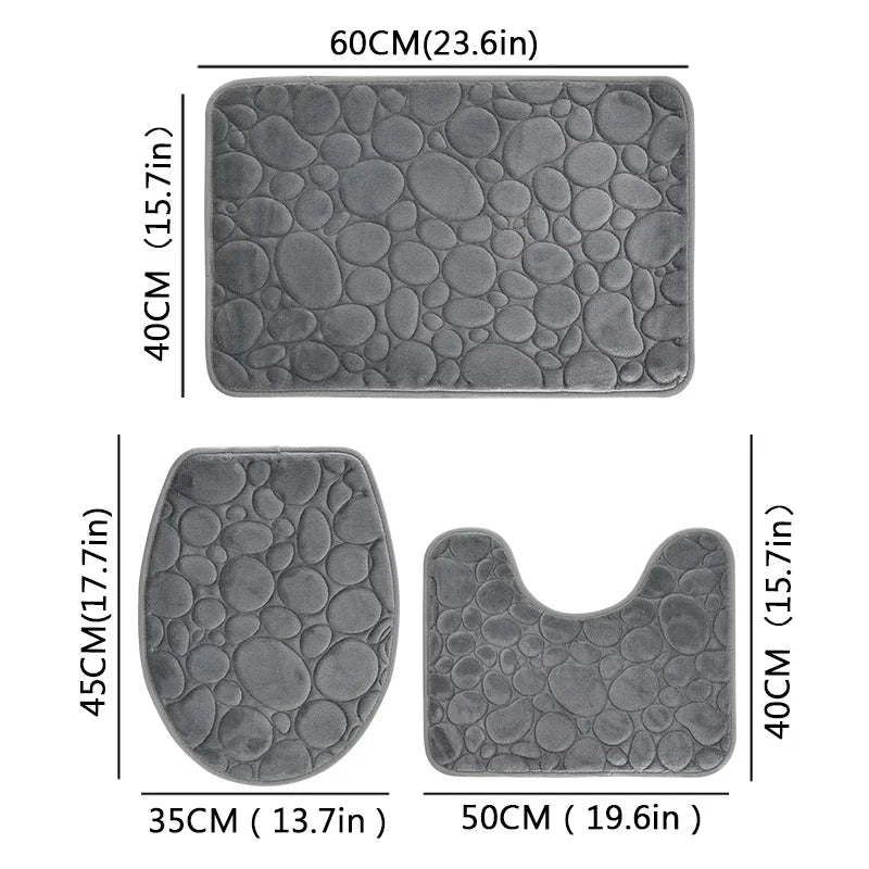 Bathroom Water-absorbig Non-slip Floor Mat