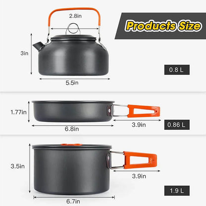 Non-stick Outdoor Camping Cooking Set