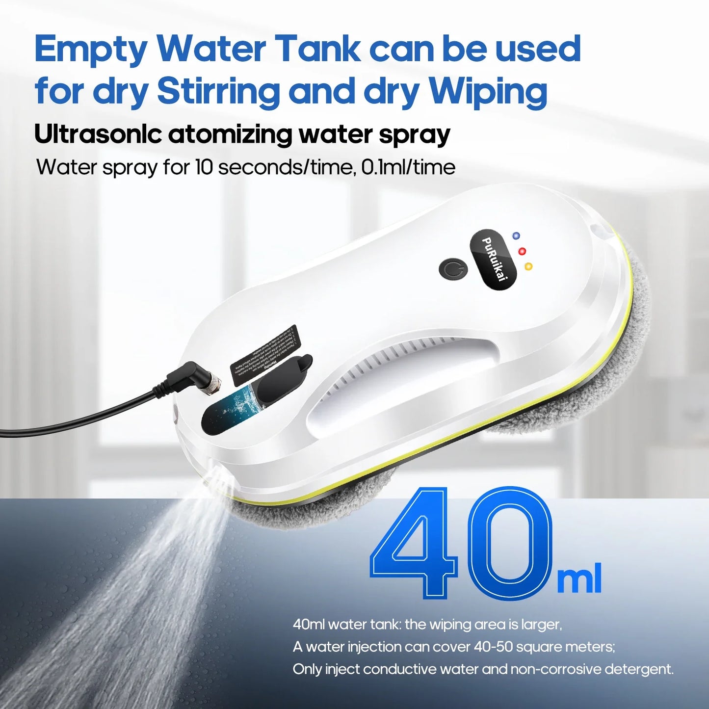 water Spray window Cleaning Vacuum Cleaner